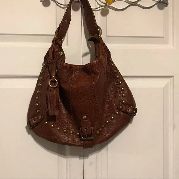 Isabella Fiore Leather Studded Purse - Picture 1 of 12